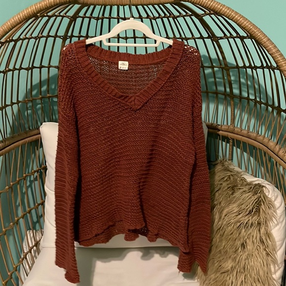 O’Neill rust colored knit sweater - Picture 1 of 5